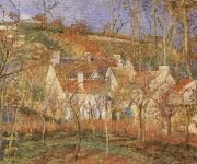 Camille Pissarro The Red Roofs Sweden oil painting artist
